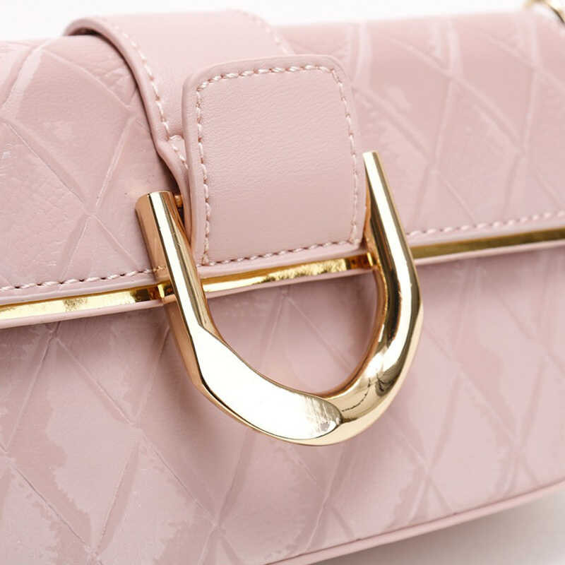 LY Jack Deere Women's Shoulder New Fashion Retro Rhombus Chain Texture Small Square Crossbody