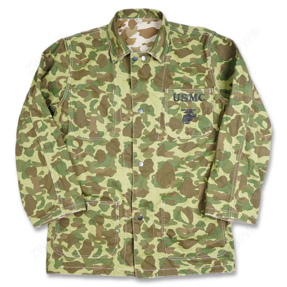 Zwjpw/american USMC HBT Top Jacket Pacific Camouflage Casual Wear Vintage Tooling Replica