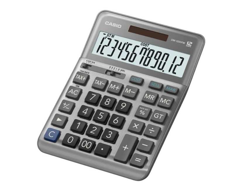 12หลัก (รับประกัน 2 ปี) เครื่องคิดเลข ของแท้ Dm-1200Fm Dm1200fm D
