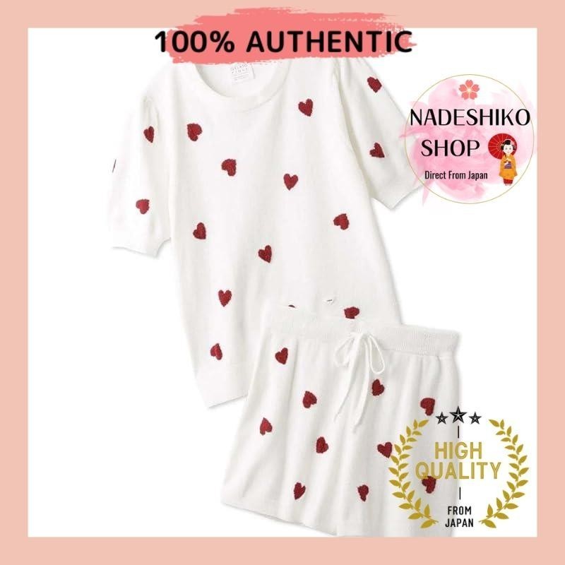 [Gelato Pique] Air Moco Heart JQD Pullover & Shorts Set PWNT242057 Women's OWHT 
[Gelato Pique] Air