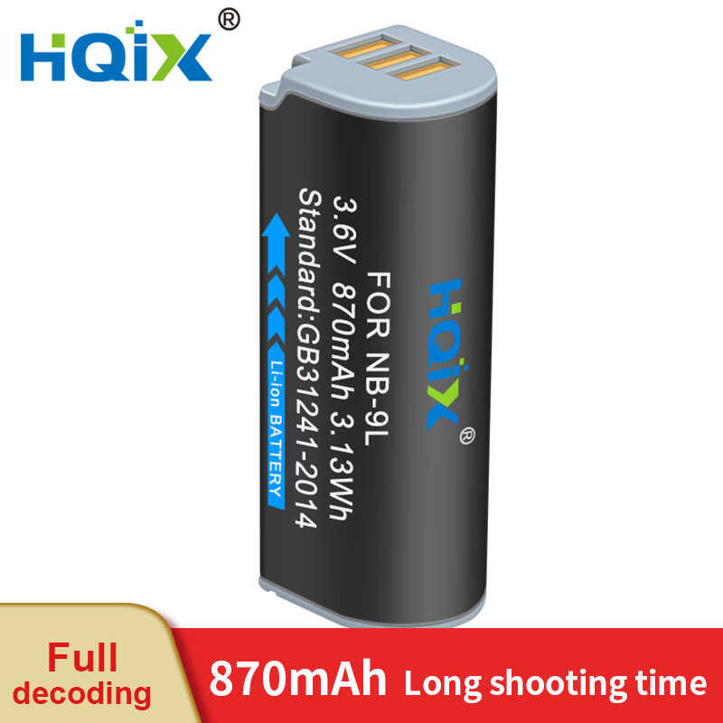 HQIX c for Canon POWERSHOT N N2 SD4500 IS IXUS 500 510 1000 1100 HS IXY 50S camera NB-9L Charger