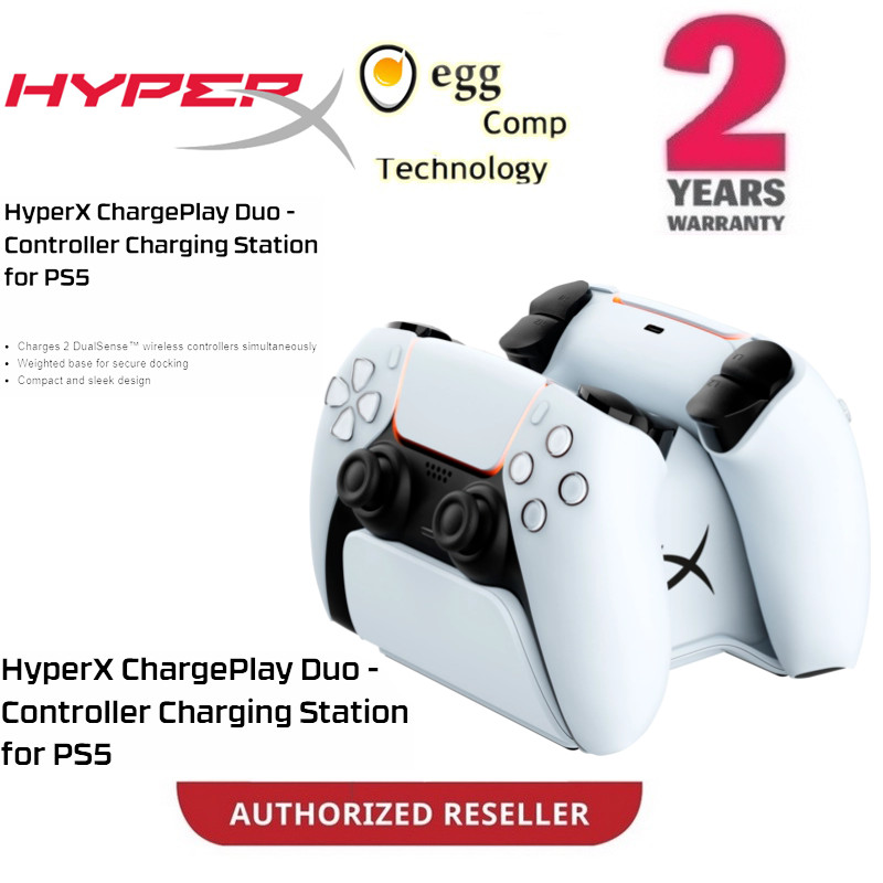 HYPERX CHARGEPLAY DUO - คอนโทรลเลอร์ชาร์จสถานีสําหรับ PS5 [51P68AA]