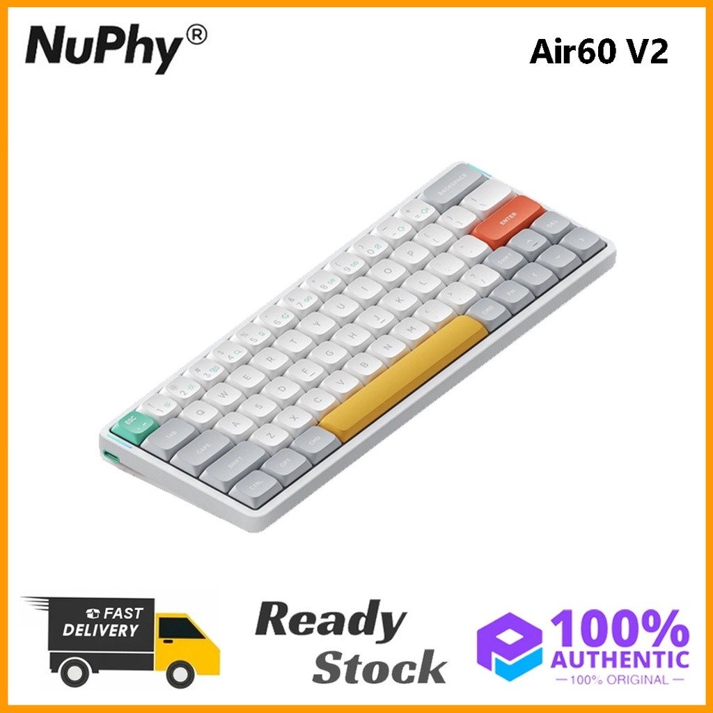 คีย์บอร์ดไร้สาย NuPhy Air60 V2 QMK/VIA แบบดั้งเดิม