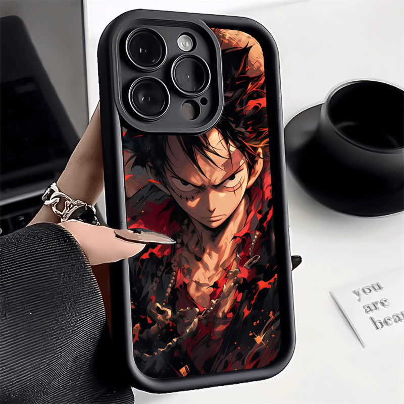 สําหรับ Infinix CK6 CK6n CK7n KI5q กรณี Cool อะนิเมะ One Piece Luffy กันกระแทกนุ่มบาง Full Body ป้อง