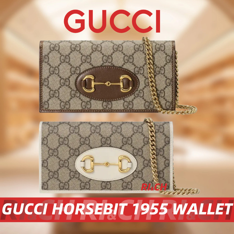 GUCCI HORSEBIT 1955 WALLET WITH CHAIN #Rich ราคาถูกที่สุดใน Shopee แท้