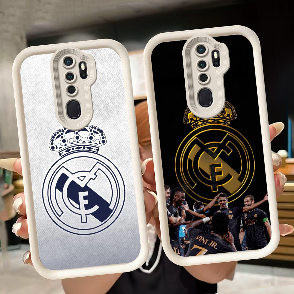 ปลอกอ่อนสําหรับ OPPO Reno A37 A39 A5 2F A9 2020 2Z F11 A83 Pro สีขาว Q100 Real-Madr