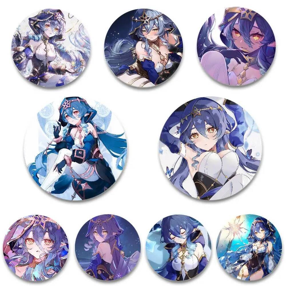 Layla Genshin Impact อะนิเมะ เข็มกลัดเลเซอร์ สำหรับเสื้อผ้าและกระเป๋าเป้