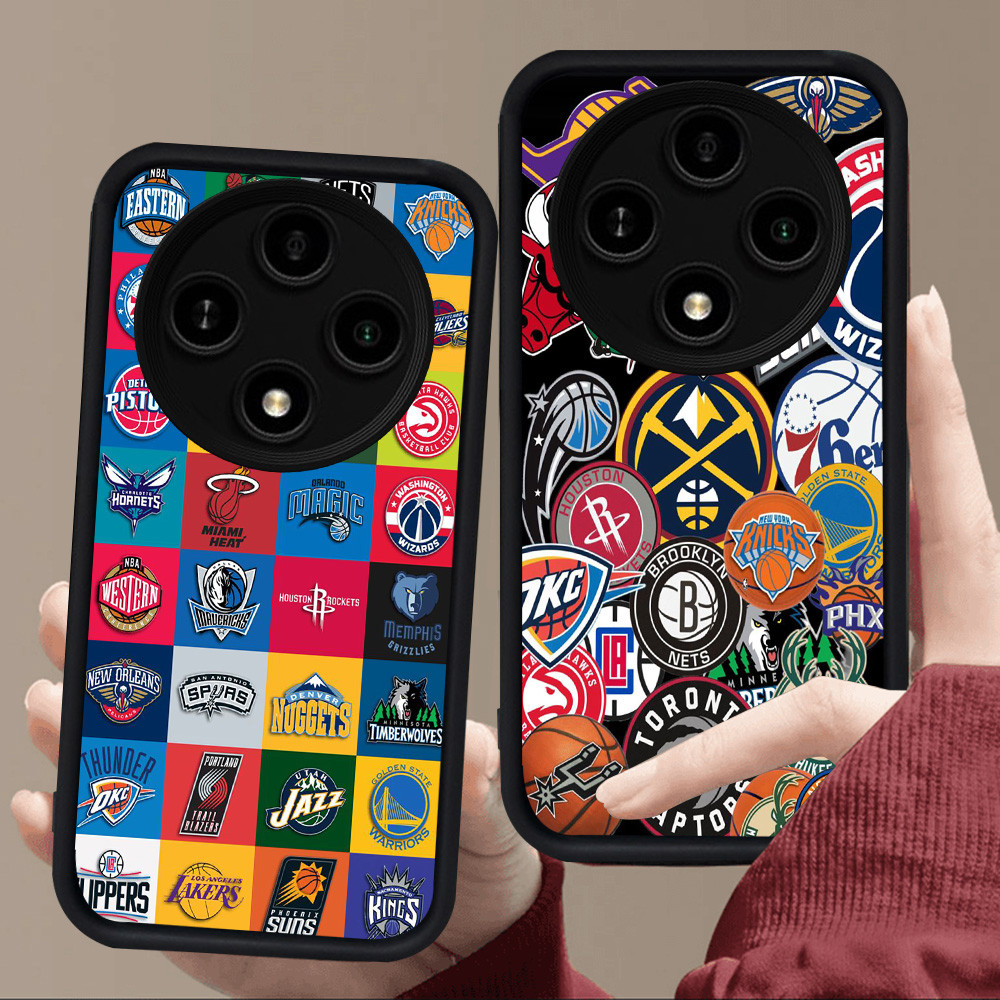 E114 แฟชั่นบาสเกตบอลสําหรับซิลิโคนสีดํา Xiaomi Redmi A3X POCO C75 C61 X3 NFC X7 14C A3 Pro 5G