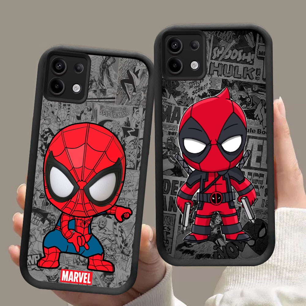 DF-69 การ์ตูน Marvel Luxury Soft Casing สําหรับ Infinix Note Zero 30 40 40S Pro Plus