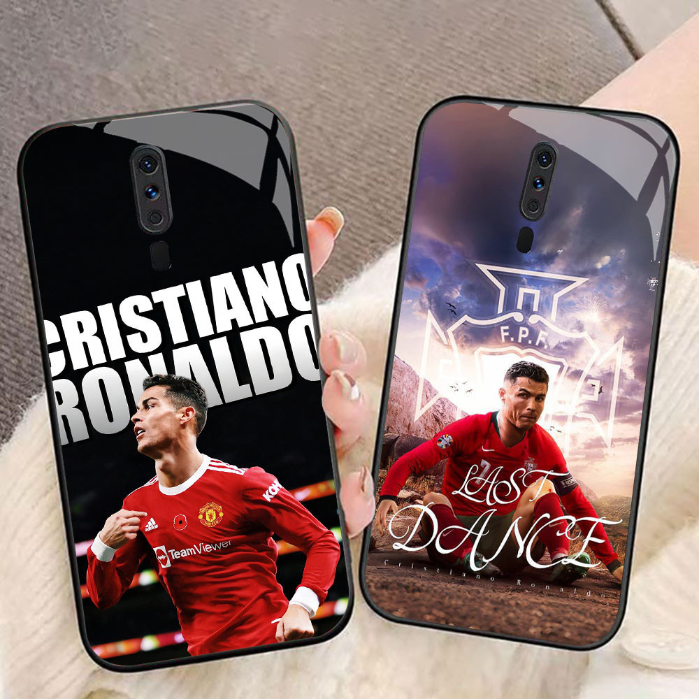 MK-12 Champions League CR7 Liquid HD Glass Casing สําหรับ OPPO A5 A9 F11 A9X Reno 2F 2Z Pro