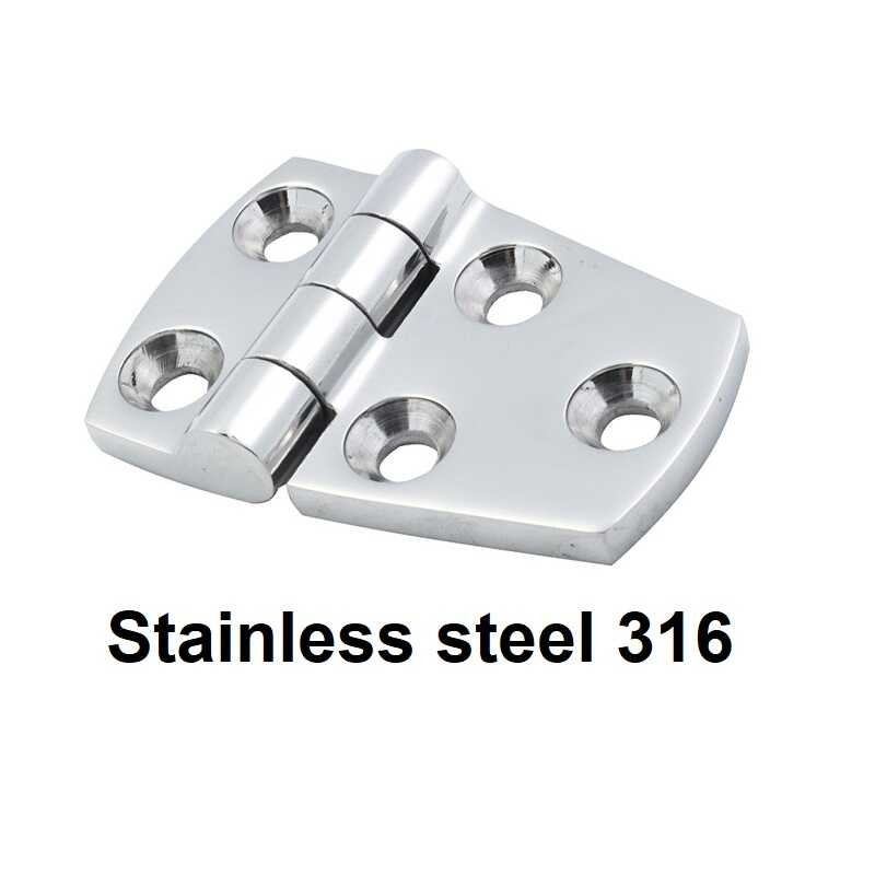 Marine 2Pcs Grade Heavy Duty 316 สแตนเลสพร้อมบานพับ 50 70 มม. เรือยอชท์อุปกรณ์ฮา