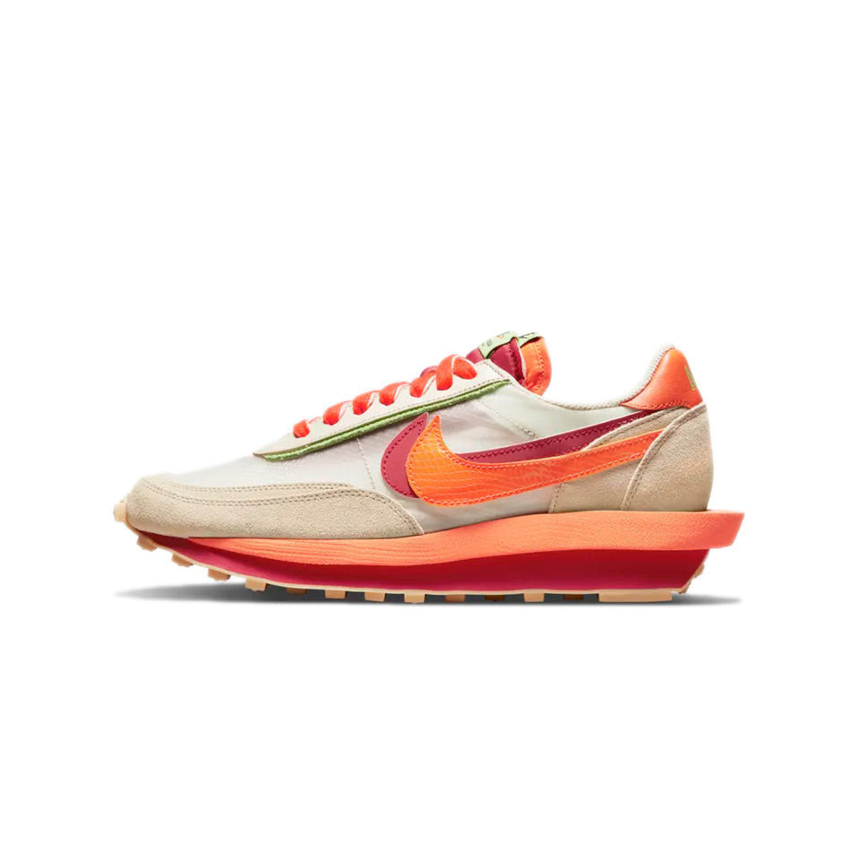 Nike LD Waffle sacai CLOT Kiss of Death Net Orange Blaze