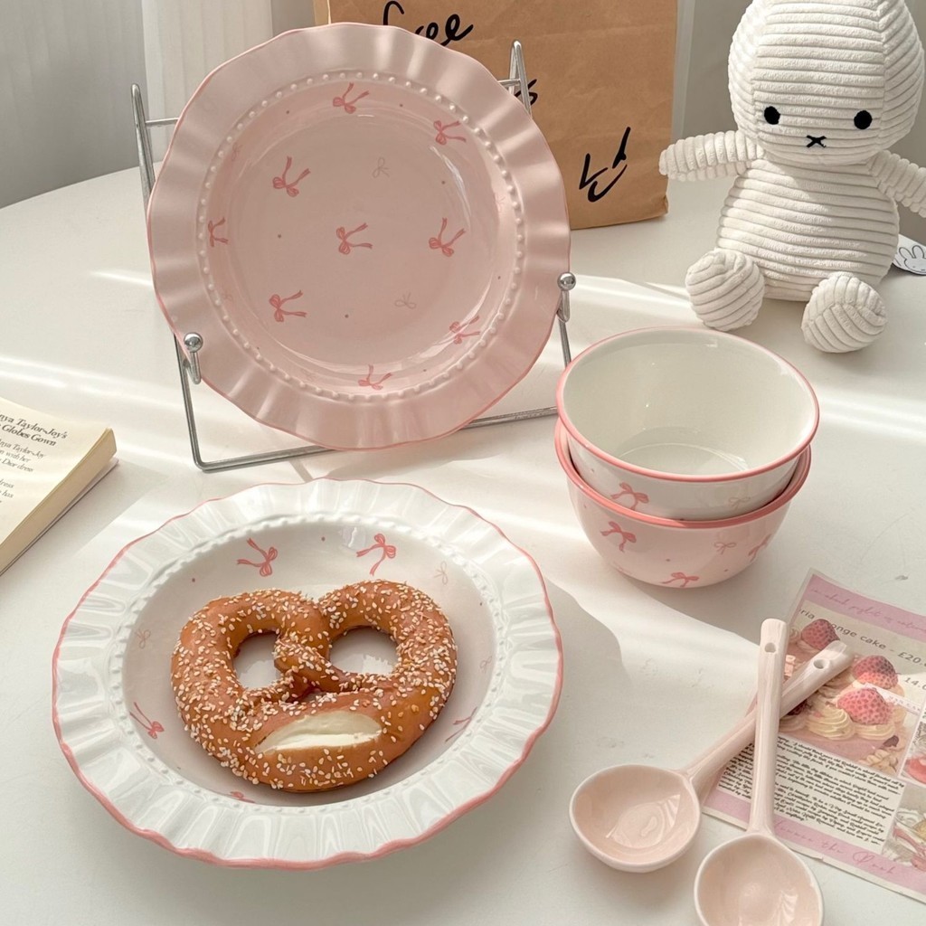 โบว์ผักจานพาสต้าจานลึกจานผลไม้