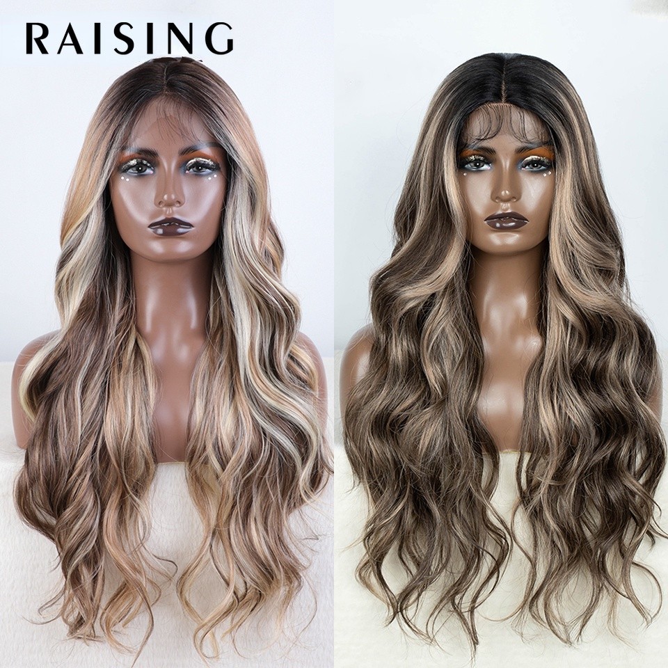 Raising synthetic wig lace