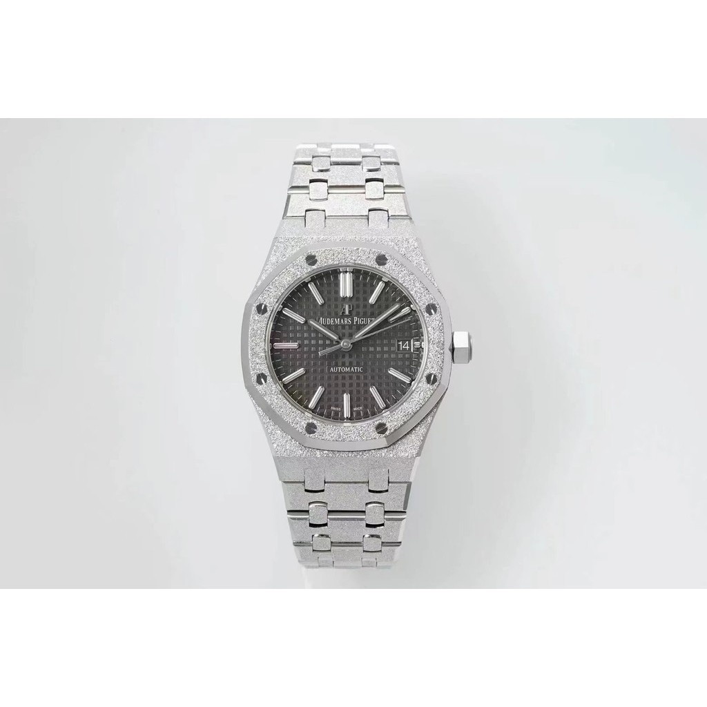APS Factory Watch Royal Oak Series 15454BC Grey Frost GOLD 3120นาฬิกาจักรกลแบบบูรณาการ37มม
