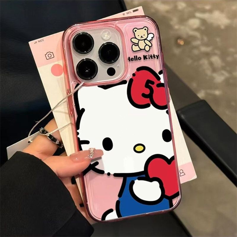 Love KTiPhone16/15promax เคสโทรศัพท์ Apple 14/13/12 เคสโทรศัพท์กันกระแทกแบบรวมทุกอย่าง