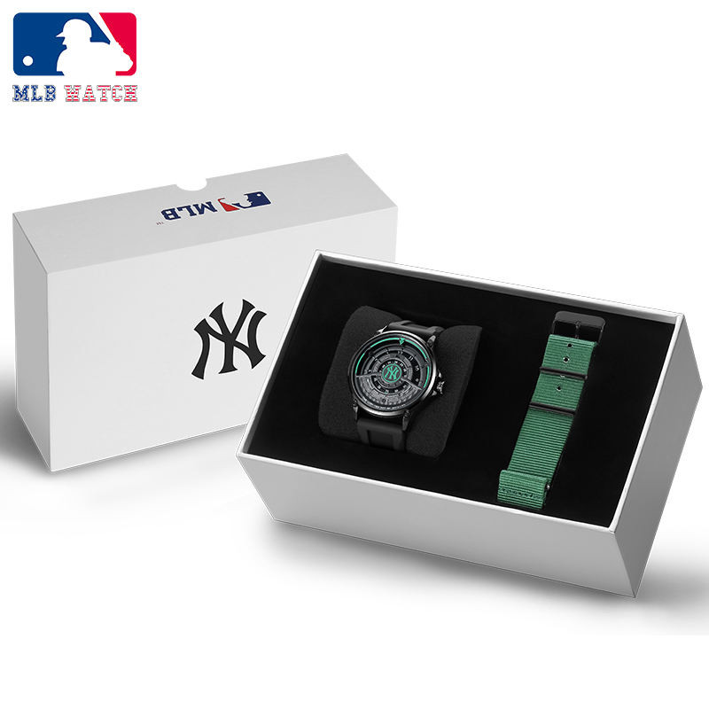 MLB Major League Baseball Watch แนวคิดรูหนอนของผู้ชายแท้แบรนด์เนมกันน้ำนาฬิกากลไกอินเทรนด์สำหรับนัก