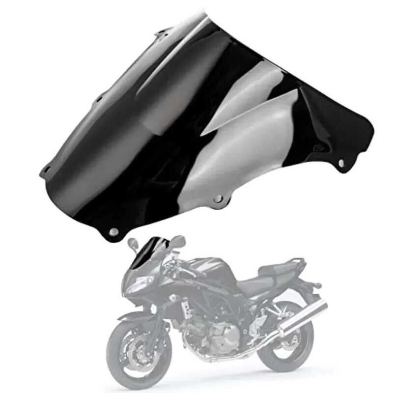 Double ชิลด์หน้ารถมอเตอร์ไซค์แบบ Bubble อุปกรณ์เสริมสำหรับ Suzuki SV650 SV650S 2003-2012 SV1000 SV10