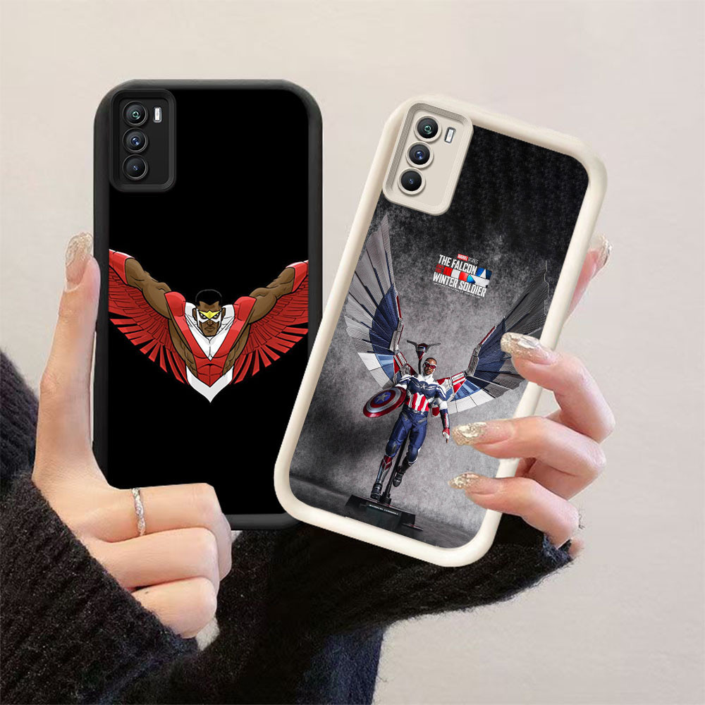 YZ-119 Marvel Falcon กันกระแทกสําหรับ OPPO Realme C17 A11S 7I A53 A54S A33 C75 A16 A16s A53S 2020 4G