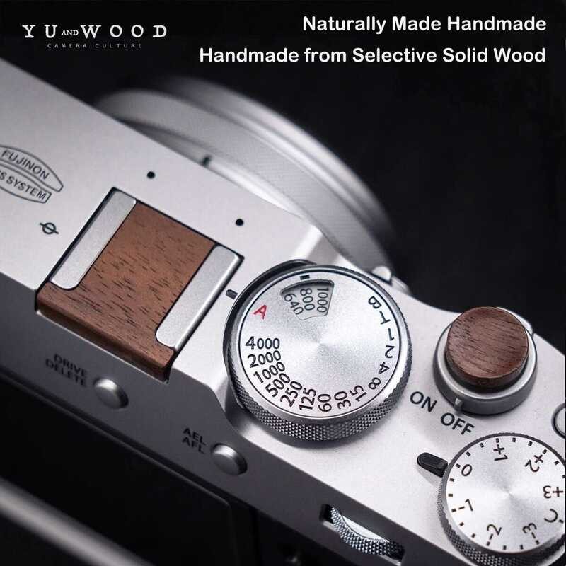 FujiFilm ชุดฝาครอบปุ่มชัตเตอร์ไม้สำหรับกล้อง XM5 XT50 X100VI XE4 X-PRO3