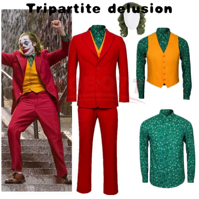 COS Movie Joker Male Cosplay Costume