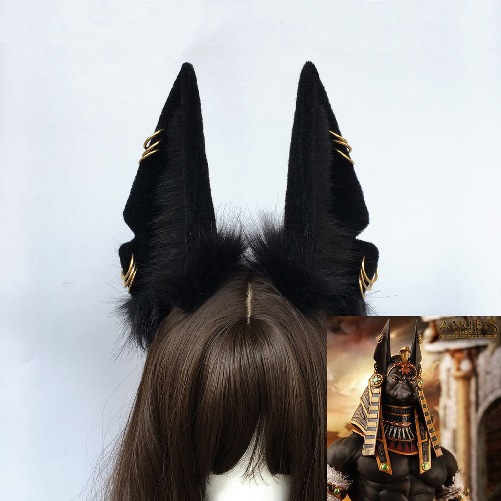 Anubis Anubis Anubis Anubis Jackal Ear Headband Wolf Ear Handmade สัตว์หูคอสเพลย์