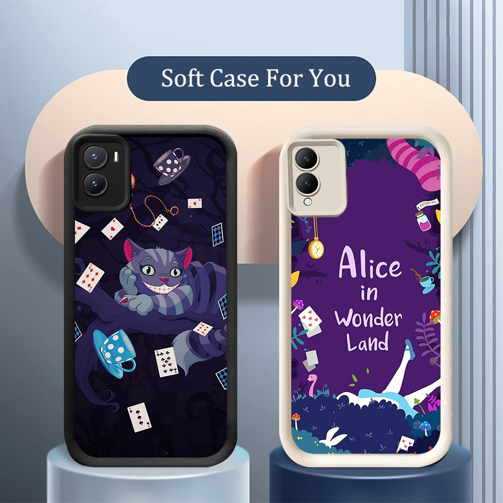 NB-2 Alice Wonderland เคสกันกระแทกสําหรับ VIVO Y16 Y35 Z9 Y02S Y56 IQOO Y28 Y17S Z9X