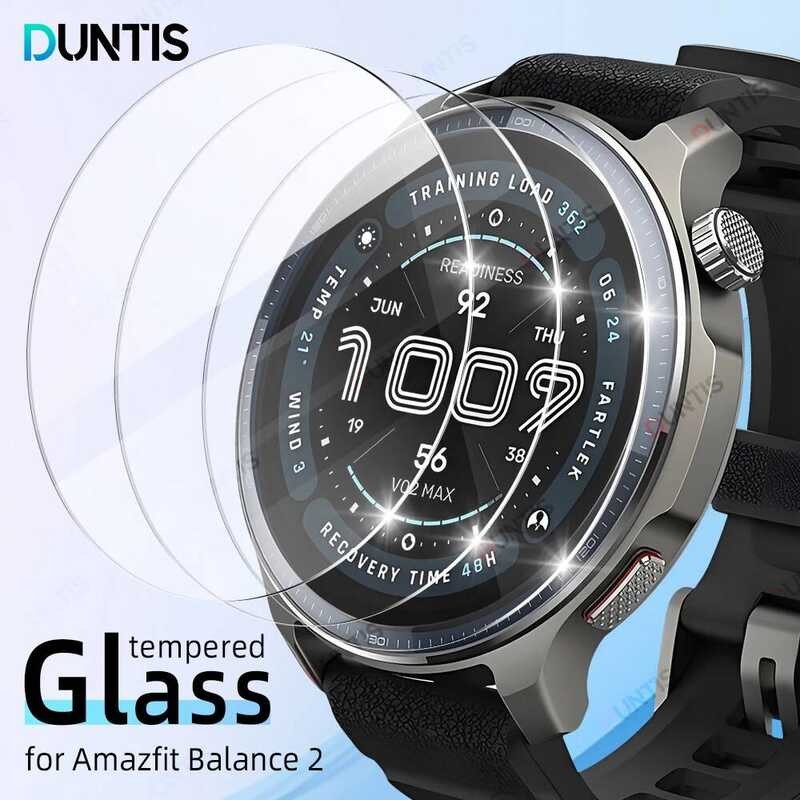 กระจกกันรอยหน้าจอสําหรับ Amazfit BALANCE 2 ป้องกันรอยขีดข่วน HD ป้องกันสําหรับ Amazfit BALANCE 2