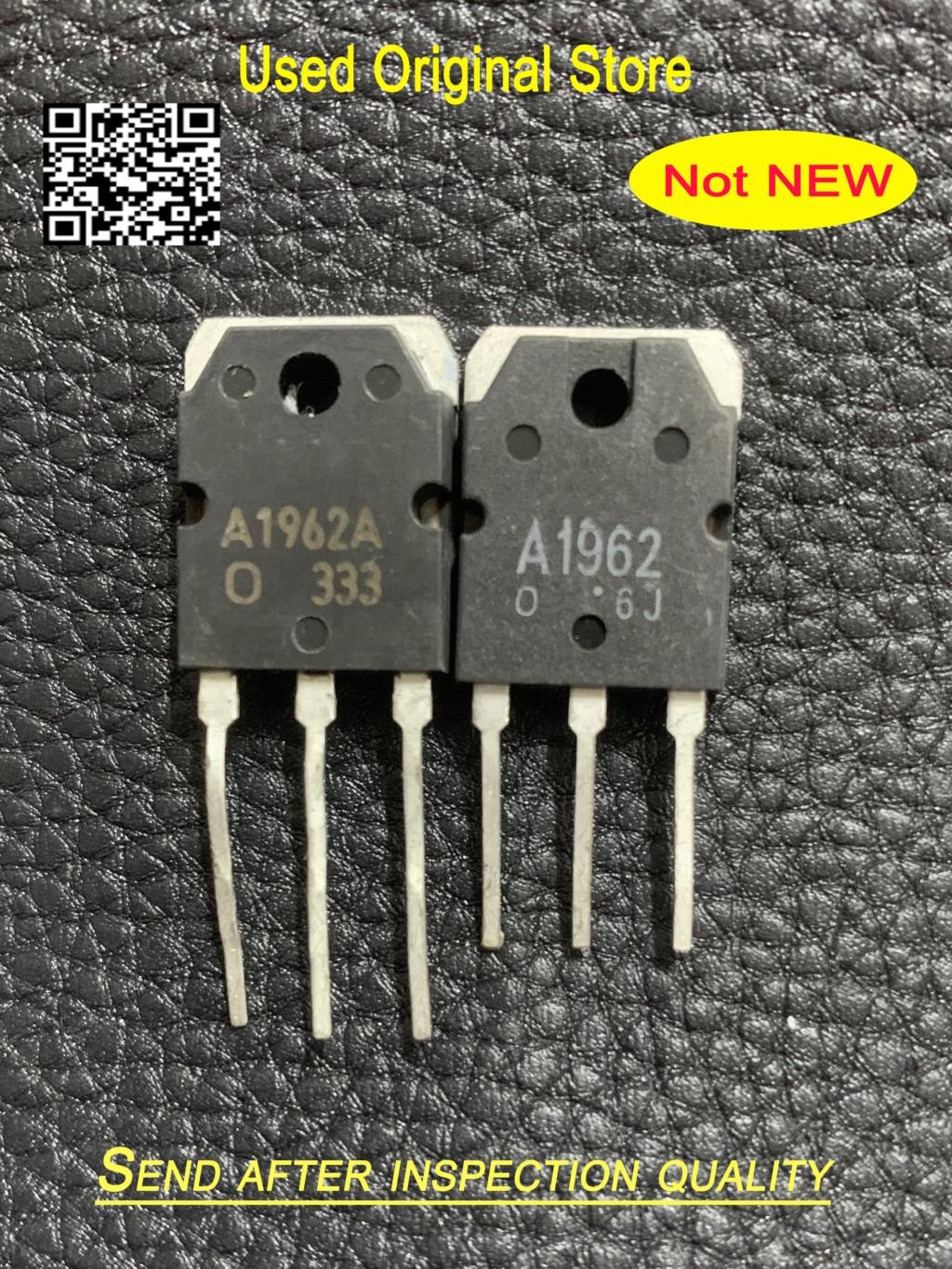 ใช้ 10PCS = 5 คู่ 2SA1962 2SC5242 (5 ชิ้น A1962 + 5 ชิ้น C5242) TO-3P ในสต็อกเดิมถอดชิ้นส่วน
