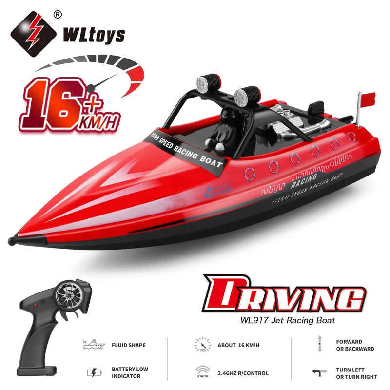 ➧ Wltoys Wl917 917 RC Racing Boat 16Km / H 2.4Ghz