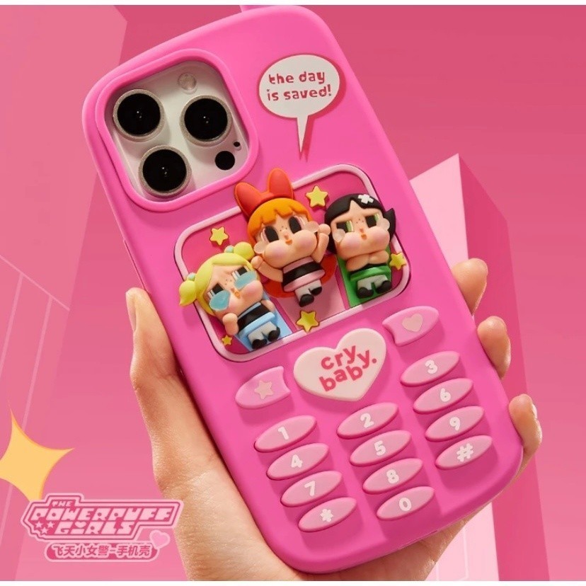P POP MART crybaby * เคสโทรศัพท์ซีรีส์ Powerpuff Girls POP PPMT