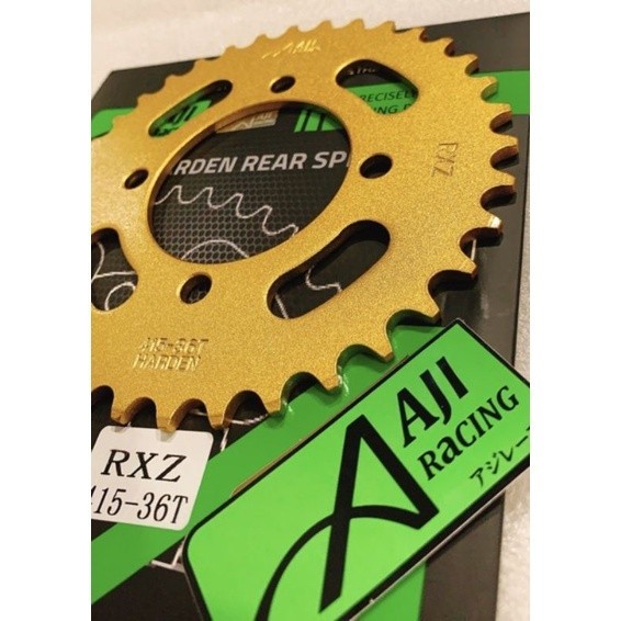 AJI RACING 415H 415 H 14T-15T & 30-44T [ 4HOLE SCREW ] ( GOLD SPROKET 415H 415 H ) LC135 Y15 Y16 RXZ