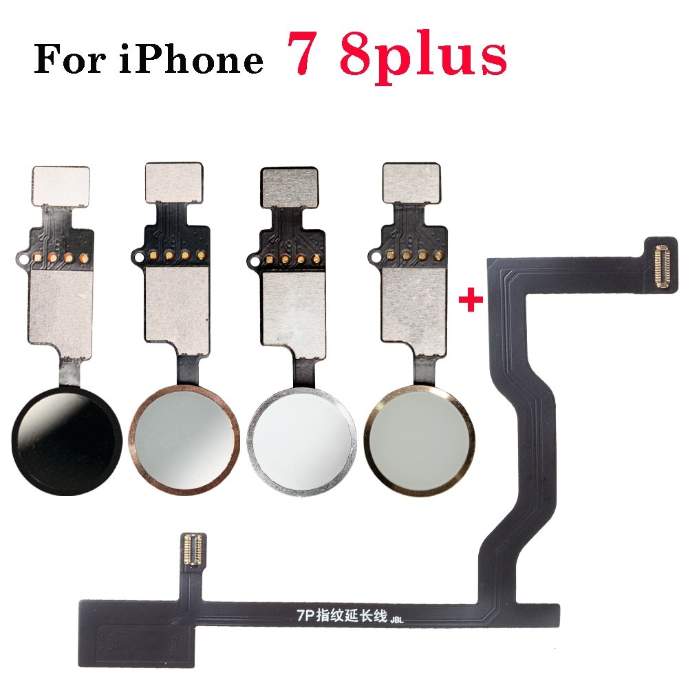 1pcs ใหม่สําหรับ iPhone 7 8 Plus Home Touch ID กลับลายนิ้วมือปุ่มเมนบอร์ดการเชื่อมต่อ Flex Cable