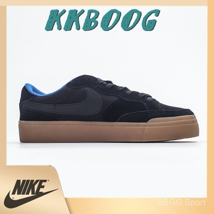 รองเท้าสเก็ตบอร์ดลําลองสําหรับบุรุษสไตล์วินเทจสีดํา BP6M