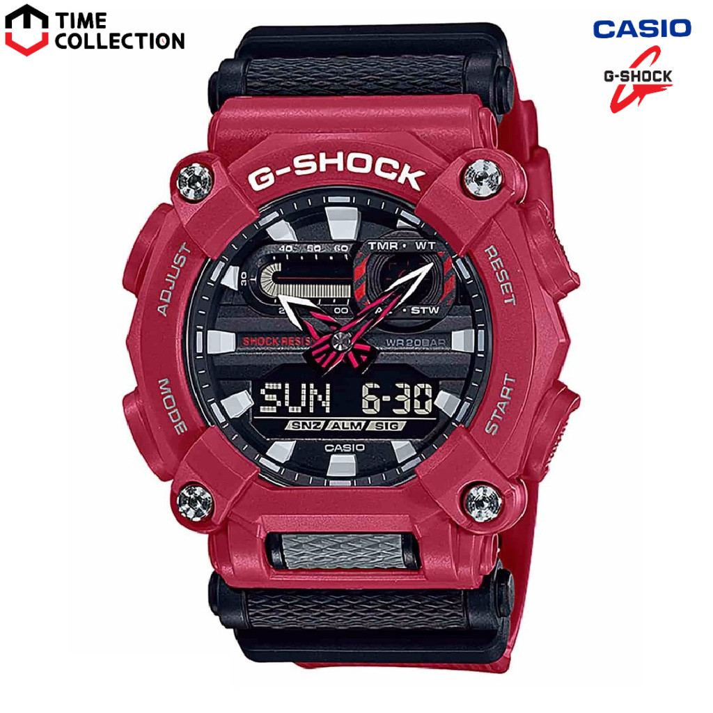 Casio G-shock GA-900-4A นาฬิกาสายยางอะนาล็อกดิจิตอลสําหรับผู้ชาย