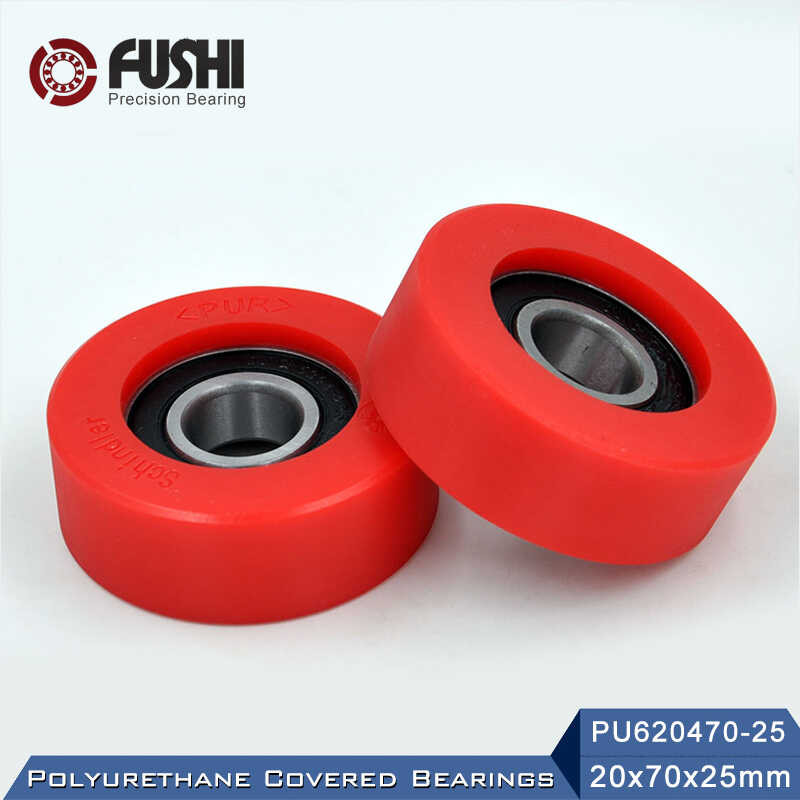 6204 8B0 แบริ่งฝาครอบยูรีเทน 20 70 * 25Mm (2 ชิ้น) เพลา 20Mm Pu6204