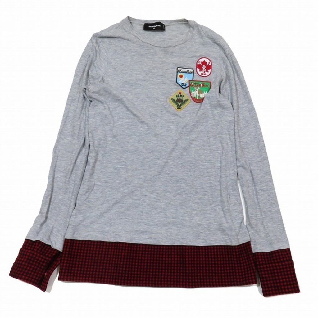 17AW DSQUARED2 t-shirt long sleeve round neck patch Direct from Japan Secondhand  985b93d1ad0e164d0