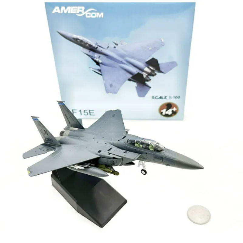 1/100 Scale F-15E F15 F-15 Strike Eagle Fighter USAF Diecast โลหะเครื่องบินรุ่นของเล่นสําหรับคอลเลกช