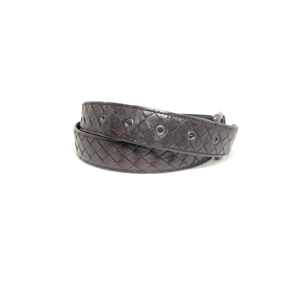 เข็มขัด Bottega Veneta Intrecciato belt sz 100 40 มือ 2 ของแท้100%