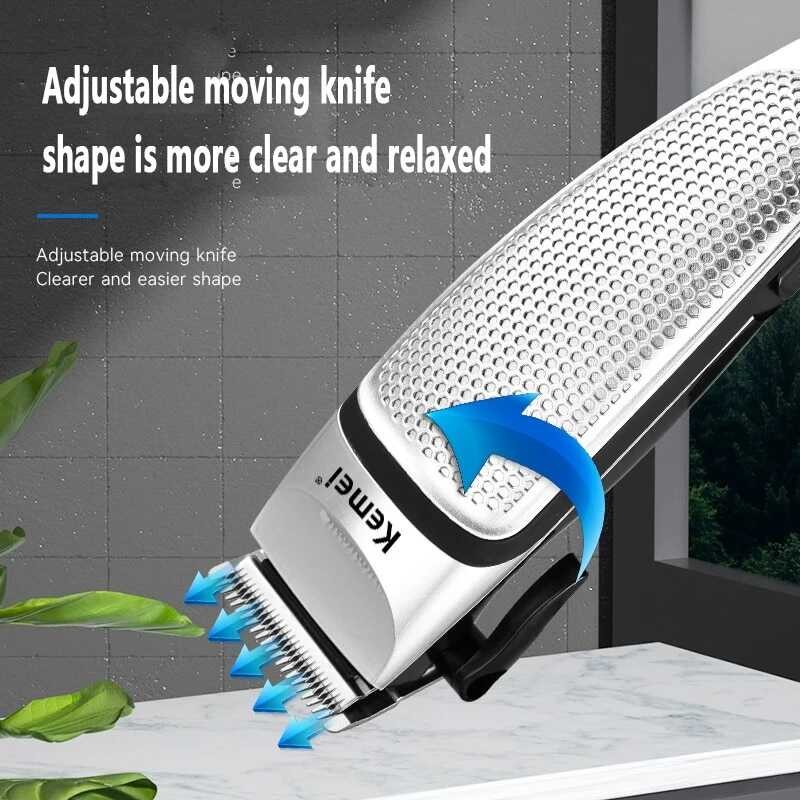 Electric Komei Hair Km-4639, A Professional Household Hair Clipper With Low Noise, Beard Shaver,
