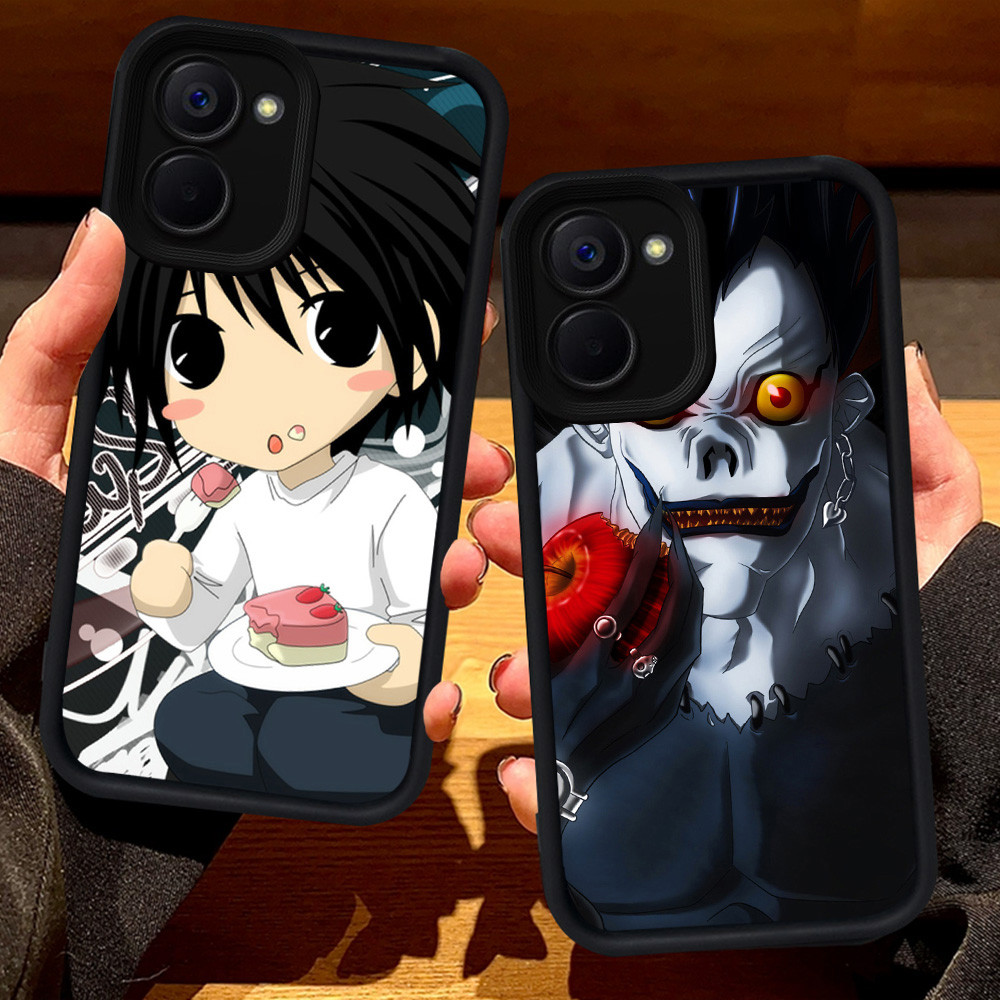 S89 Death Note Casing สําหรับ VIVO Y36 Y18i Y18 Y03t Y27s V60 5G Y28 Y17S Y28s Y27 Y03 สีดํา
