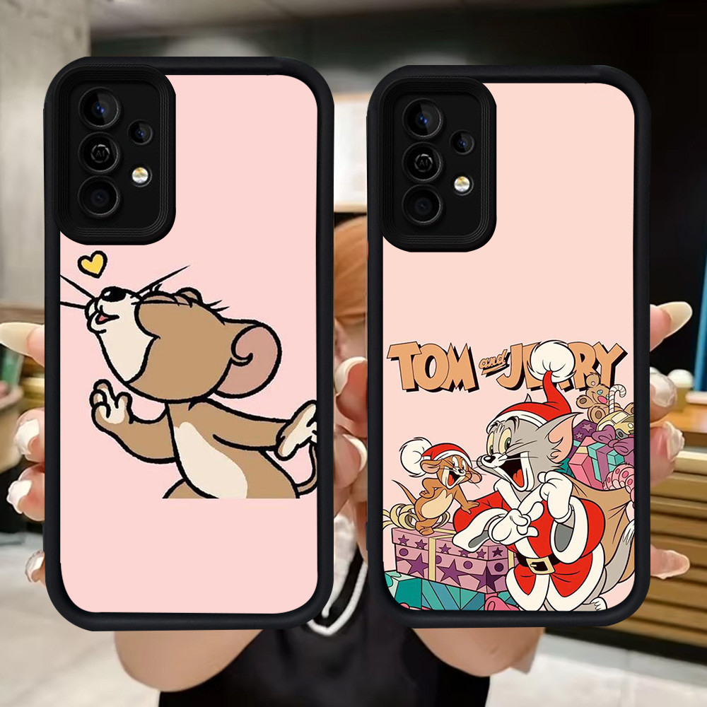 SAMSUNG Q124 เมาส์แมวปลอกอ่อนสําหรับSamsung A34 A55 A54 A36 A15 A35 S25 Ultra A16 A24 A05S A25 A56 A