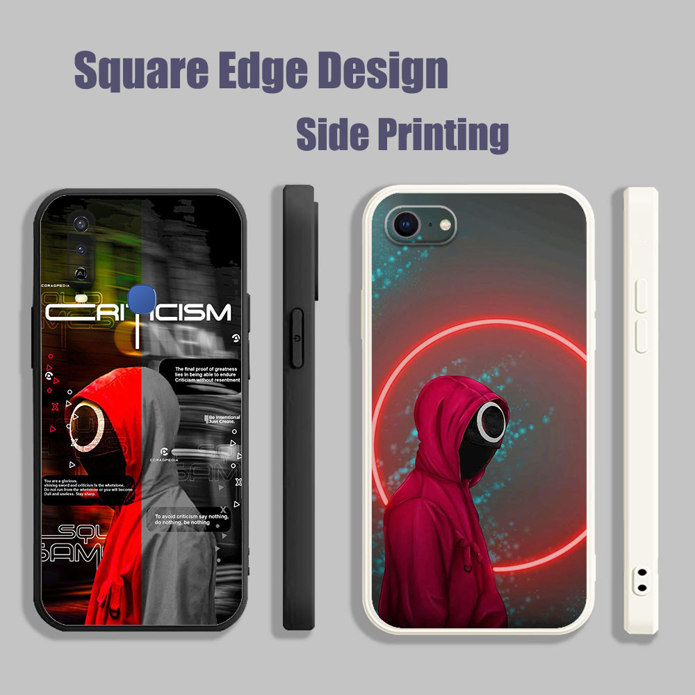 ปลอกสําหรับVivo Y12A Y53 V11i Z3i Y51A Y31 2021 เกมปลาหมึกฤดูกาลrobloxความงามFXU05 เคสโทรศัพท์สแควร์