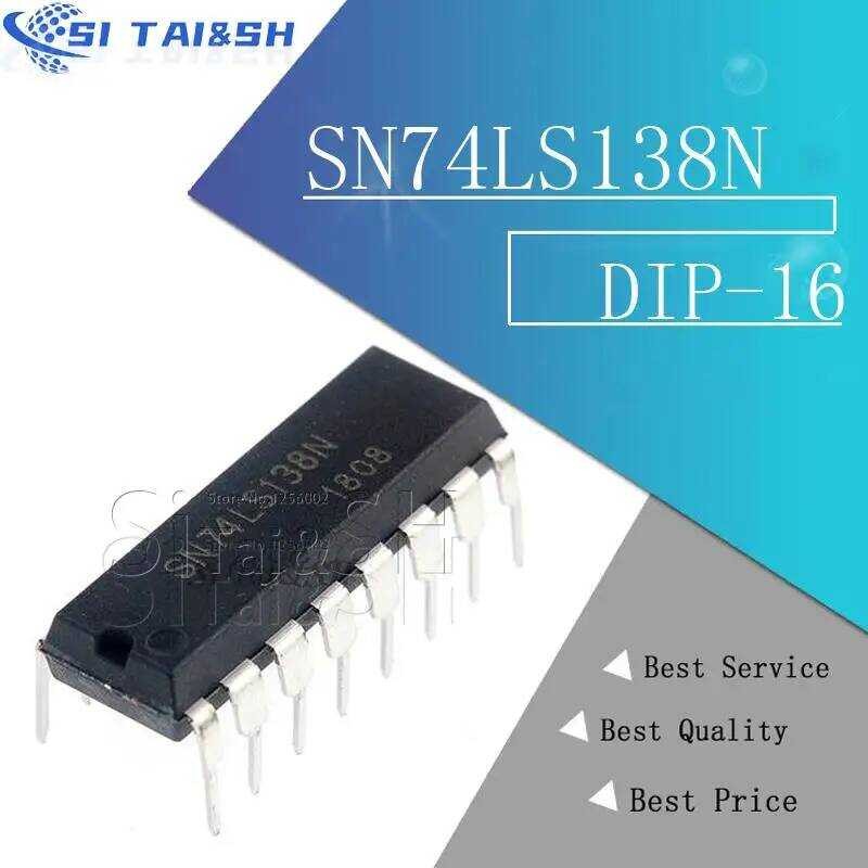 ชิ้น 10 SN74LS138N DIP-16 74LS138 DIP HD74LS138P SN74LS112N SN74LS123N SN74LS132N SN7AN SN74LS145N 7