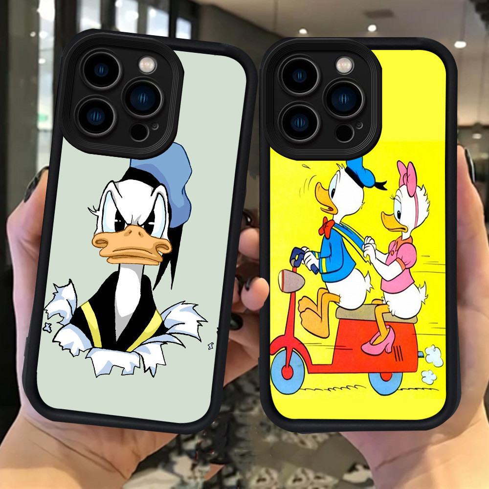 H128 เคสโดนัลด์ดั๊กสําหรับ iPhone 15 X XS 16 XR Plus Pro Max