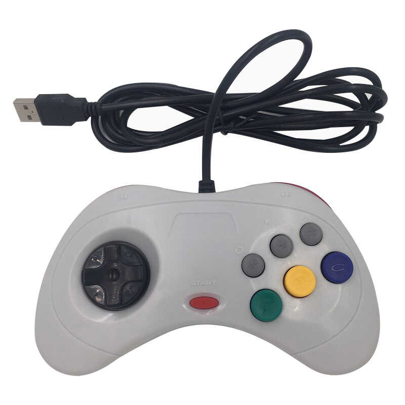 Saturn Gamepad USB Gamepad PC เกมแพดคอมพิวเตอร์
