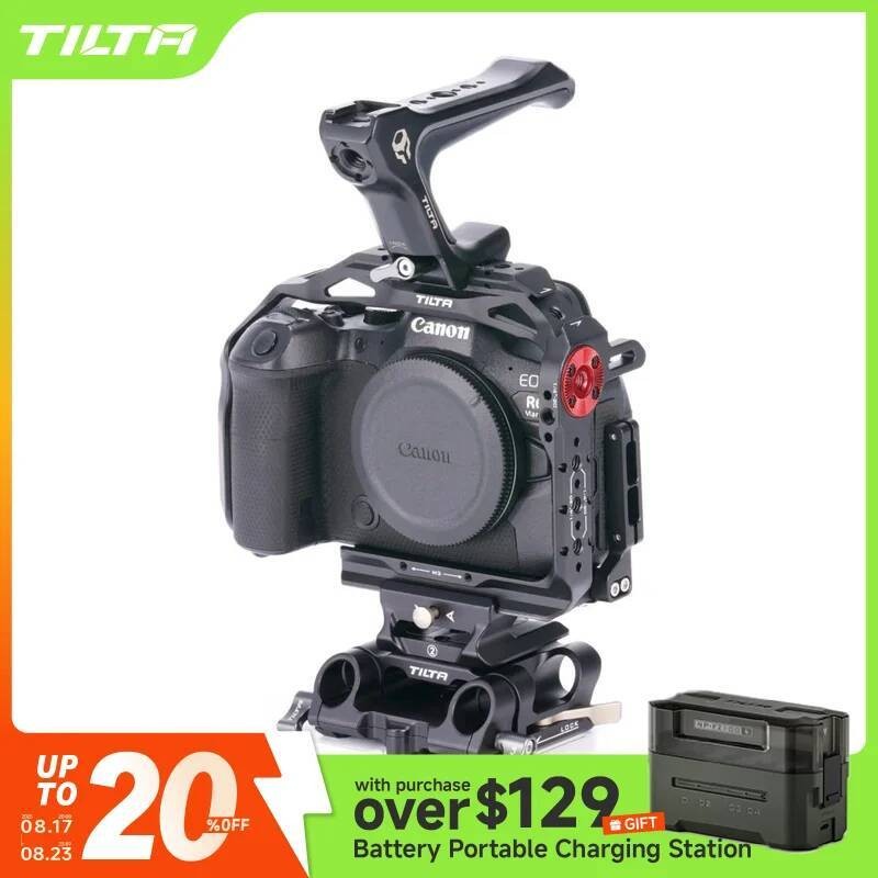 TILTA สําหรับ Canon R6 Mark II R6M2 TA-T45-AB Full กล้องสําหรับ Canon R6 Mark II R6 M2 ครึ่งกล้องกรง