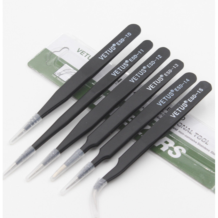 Vetus ESD10-15 BGA Precision Tweezer Set แหนบป้องกันไฟฟ้าสถิต