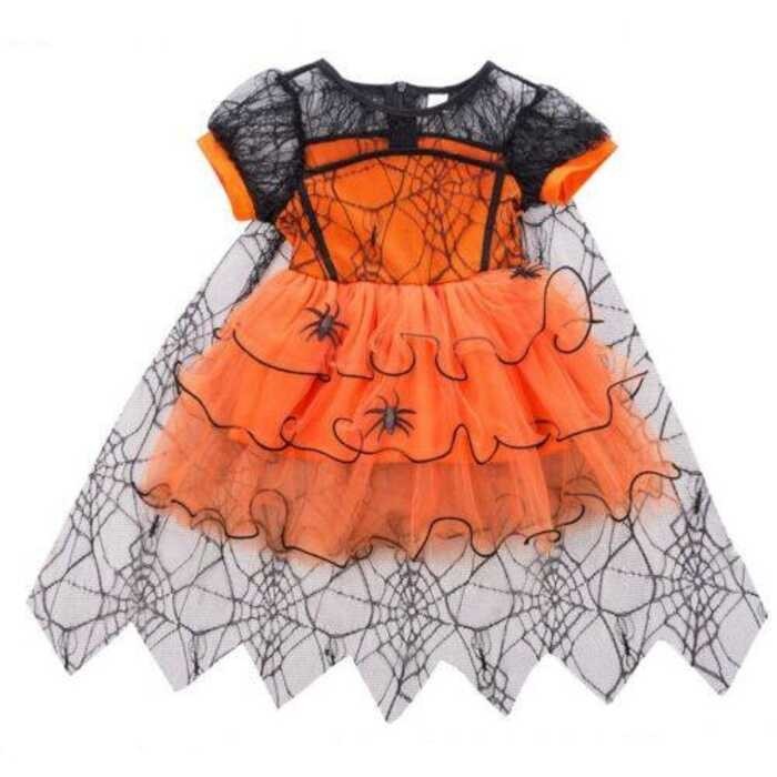❤ Toddler Kids Baby Girl Halloween Witches Fancy Party Dress Costume Witch Outfit Cosplay One-