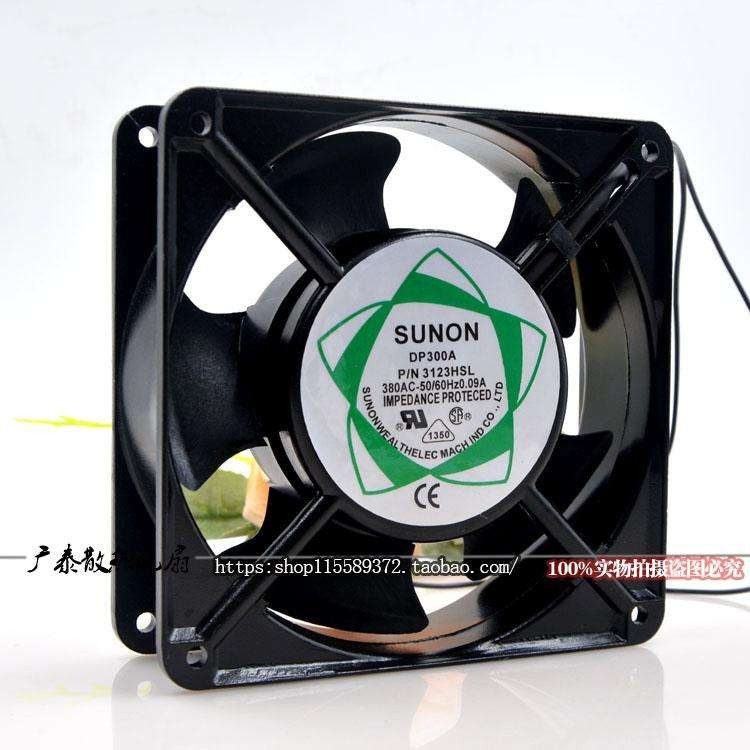 ยี่ห้อใหม่ TAJUN DP300A P/N 3123HSL 380V 0.09A ลวดทองแดงอลูมิเนียม AC พัดลมระบายความร้อน